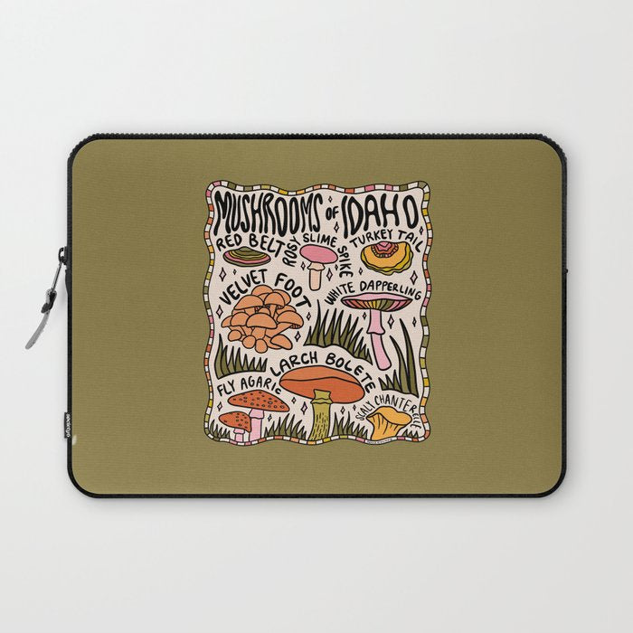 Mushrooms of Idaho Laptop Sleeve Gallery Image 1