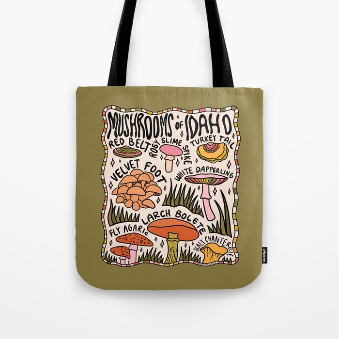Mushrooms of Idaho Tote Bag Gallery Image 1