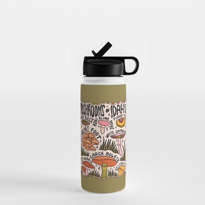 Mushrooms of Idaho Water Bottle Gallery Image 1
