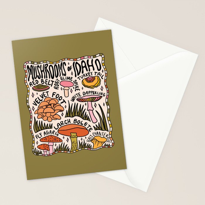 Mushrooms of Idaho Stationery Card Gallery Image 2