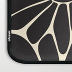 Big Daisy - Groovy Flower - Black & White Laptop Sleeve Gallery Image 3