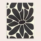 Big Daisy - Groovy Flower - Black & White Notebook Gallery Image 4