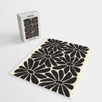Big Daisy - Groovy Flower - Black & White Jigsaw Puzzle Gallery Image 2