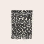 Big Daisy - Groovy Flower - Black & White Wall Hanging Gallery Image 1