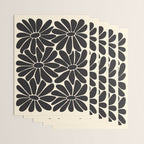 Big Daisy - Groovy Flower - Black & White Wrapping Paper Gallery Image 3