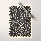 Big Daisy - Groovy Flower - Black & White Wrapping Paper Gallery Image 1