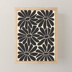 Big Daisy - Groovy Flower - Black & White Mini Art Print Gallery Image 1