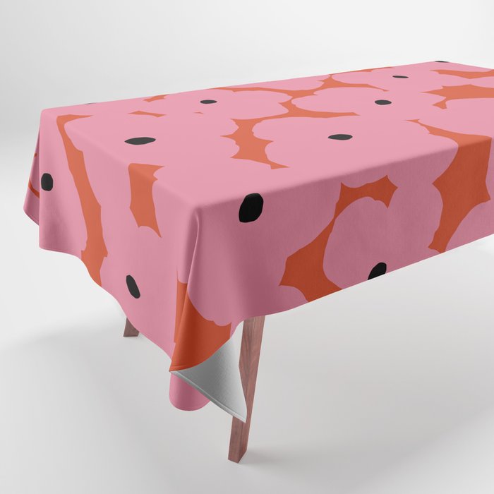 Pink Prairie Florals Tablecloth Gallery Image 1