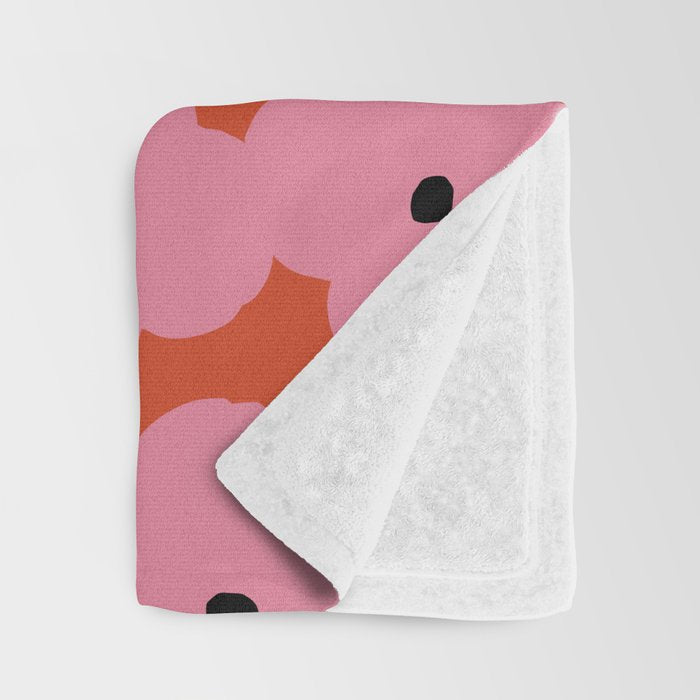 Pink Prairie Florals Throw Blanket Gallery Image 3