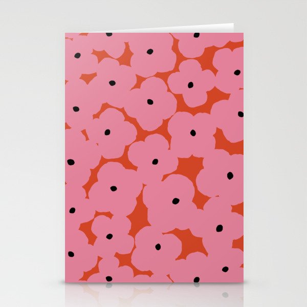 Pink Prairie Florals Stationery Card Gallery Image 1