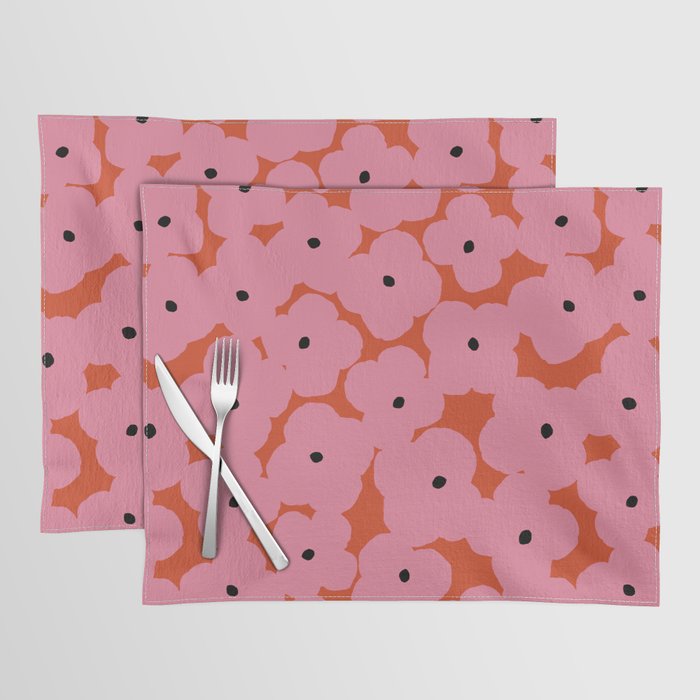 Pink Prairie Florals Placemat Gallery Image 1