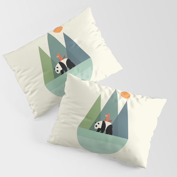 Panda Journey Pillow Sham Gallery Image 3