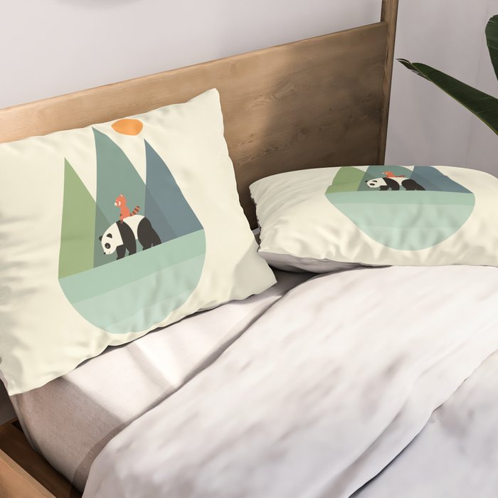 Panda Journey Pillow Sham Gallery Image 2