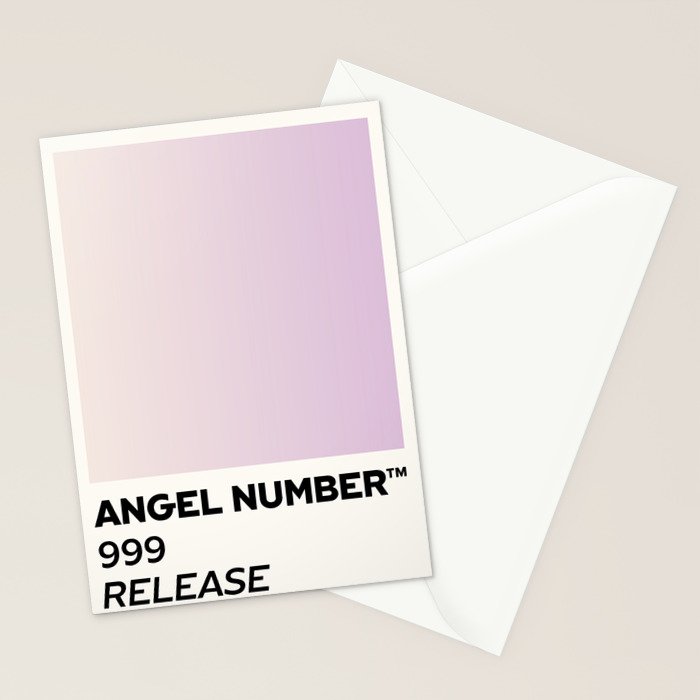 Angel number - 999 - release Stationery Card Gallery Image 2