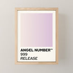 Angel number - 999 - release Mini Art Print Gallery Image 1