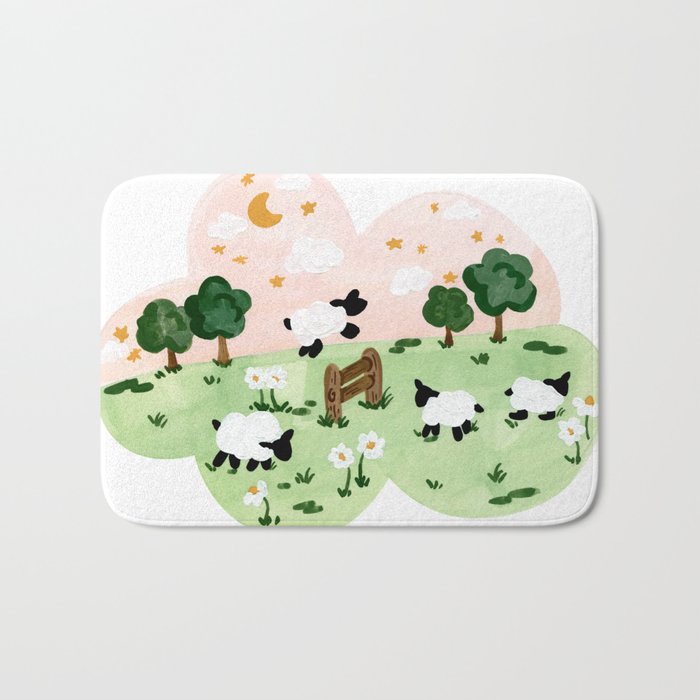 Counting Sheep Bath Mat Gallery Image 1