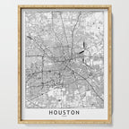 Houston White Map Serving Tray Gallery Image 1