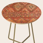 Traditional Vintage Heritage Moroccan Carpet  Side Table Gallery Image 2