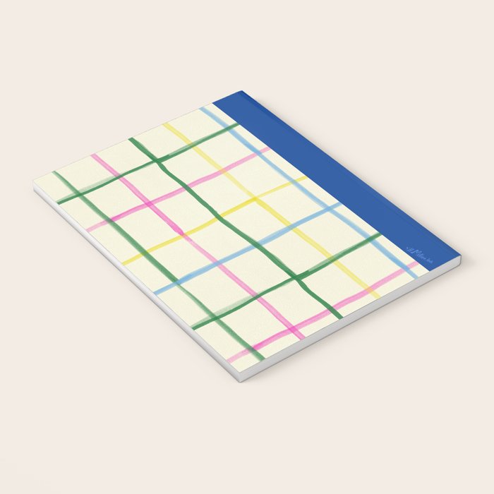 Abstract Tennis Net Pattern in Cream Notebook Gallery Image 3