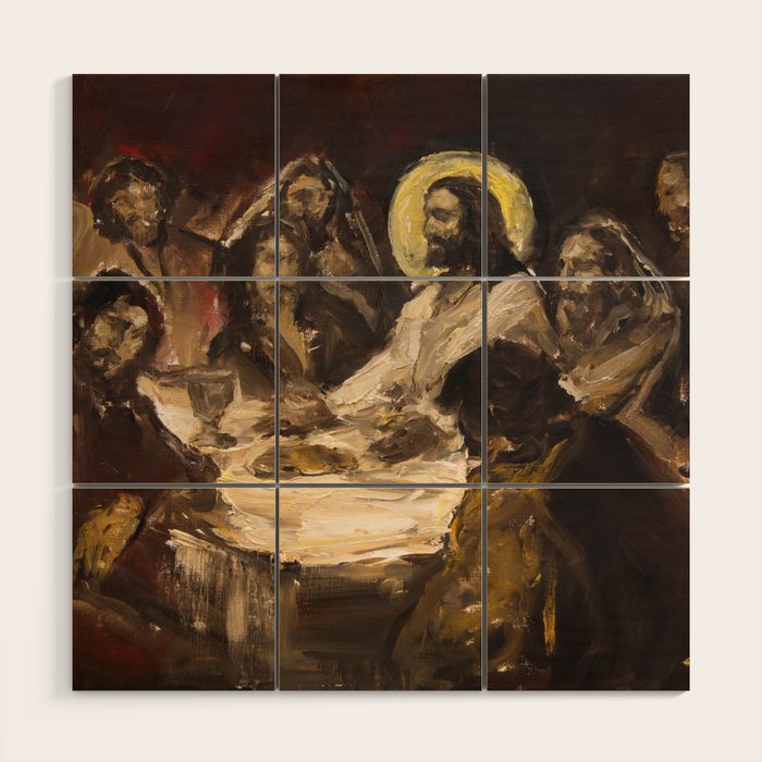 The Holy Supper (The Last Supper) Wood Wall Art Gallery Image 1