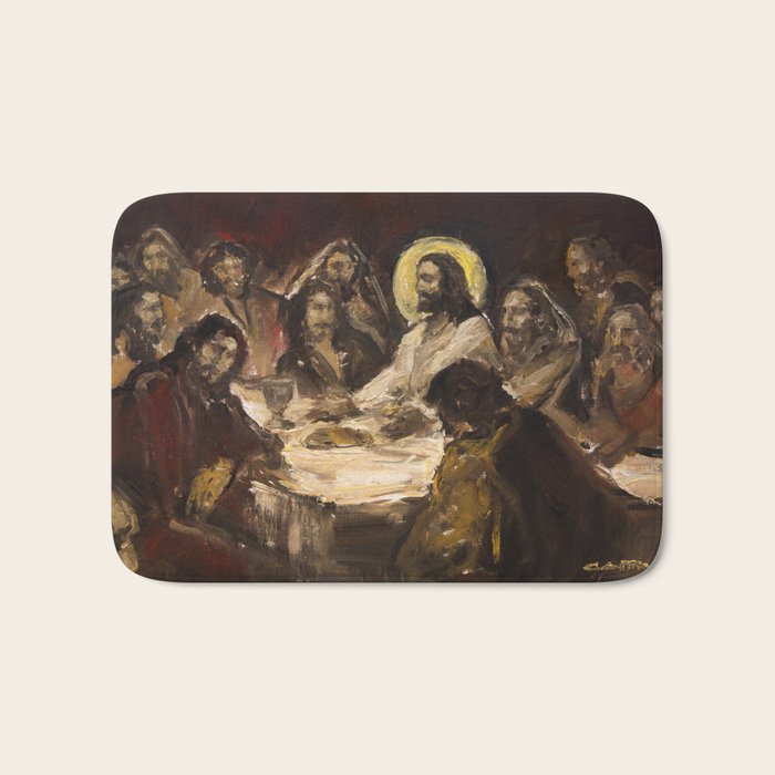 The Holy Supper (The Last Supper) Bath Mat Gallery Image 1