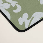 Elegant Epsom and Bit Of Blue Leaves Desk Mat Gallery Image 4