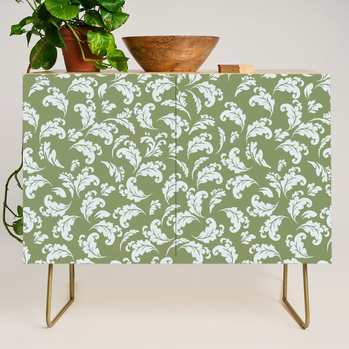 Elegant Epsom and Bit Of Blue Leaves Credenza Gallery Image 1