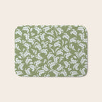 Elegant Epsom and Bit Of Blue Leaves Bath Mat Gallery Image 1