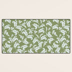 Elegant Epsom and Bit Of Blue Leaves Desk Mat Gallery Image 3