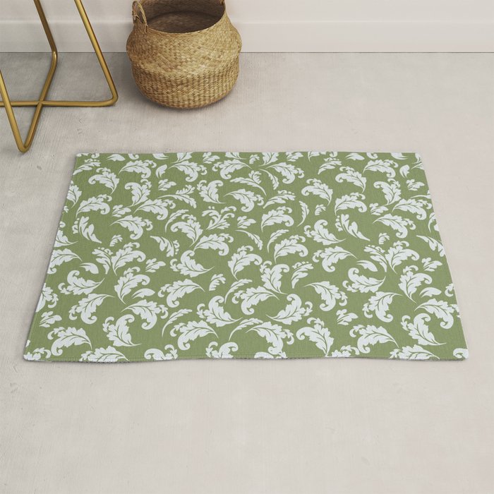 Elegant Epsom and Bit Of Blue Leaves Rug Gallery Image 1