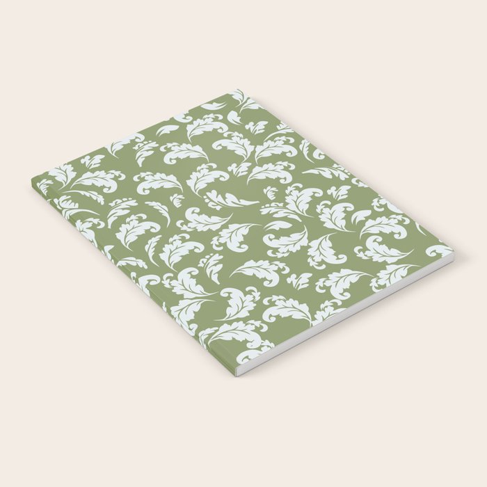 Elegant Epsom and Bit Of Blue Leaves Notebook Gallery Image 2