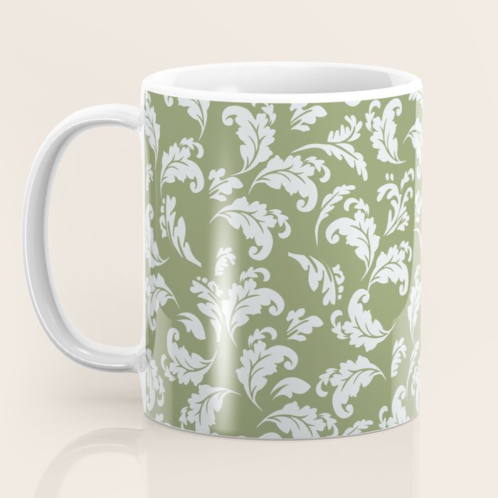 Elegant Epsom and Bit Of Blue Leaves Coffee Mug Gallery Image 3
