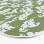 Elegant Epsom and Bit Of Blue Leaves Bath Mat Gallery Image 3
