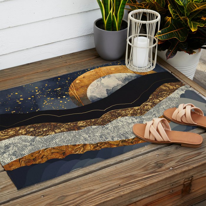 Metallic Mountains Outdoor Rug Gallery Image 2