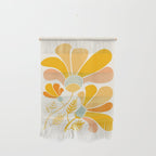 Summer Wildflowers in Golden Yellow Wall Hanging Gallery Image 1