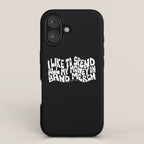 I Like to Spend All My Money on Band Merch iPhone Case Gallery Image 1