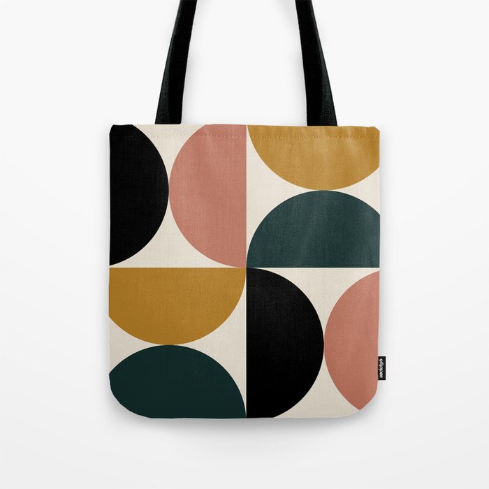 Bauhaus Mid Century Modern Geometric I Tote Bag Gallery Image 1