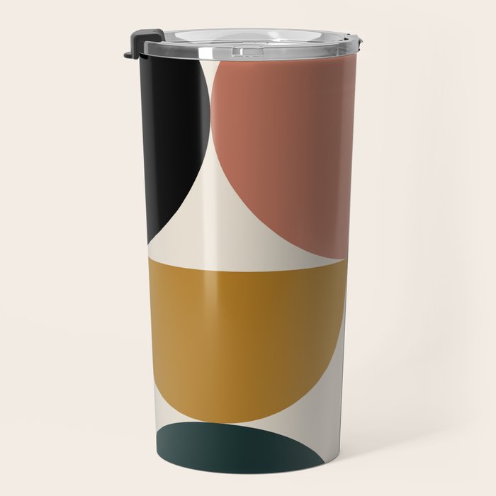 Bauhaus Mid Century Modern Geometric I Travel Mug Gallery Image 3