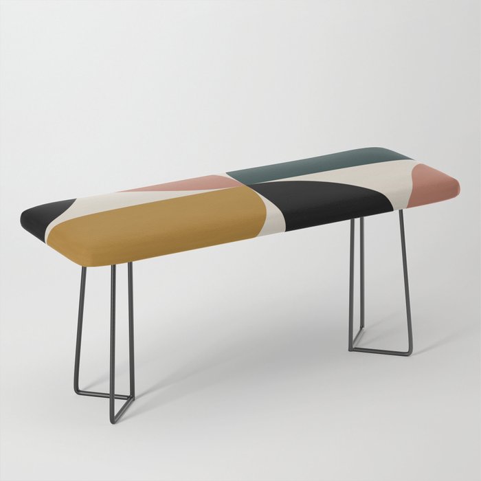 Bauhaus Mid Century Modern Geometric I Bench Gallery Image 1