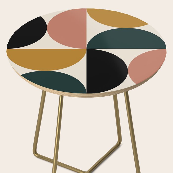 Bauhaus Mid Century Modern Geometric I Side Table Gallery Image 2
