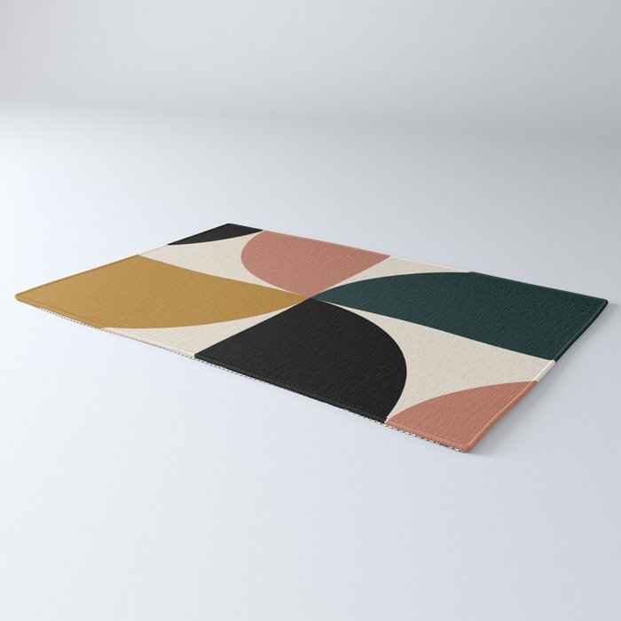 Bauhaus Mid Century Modern Geometric I Rug Gallery Image 3