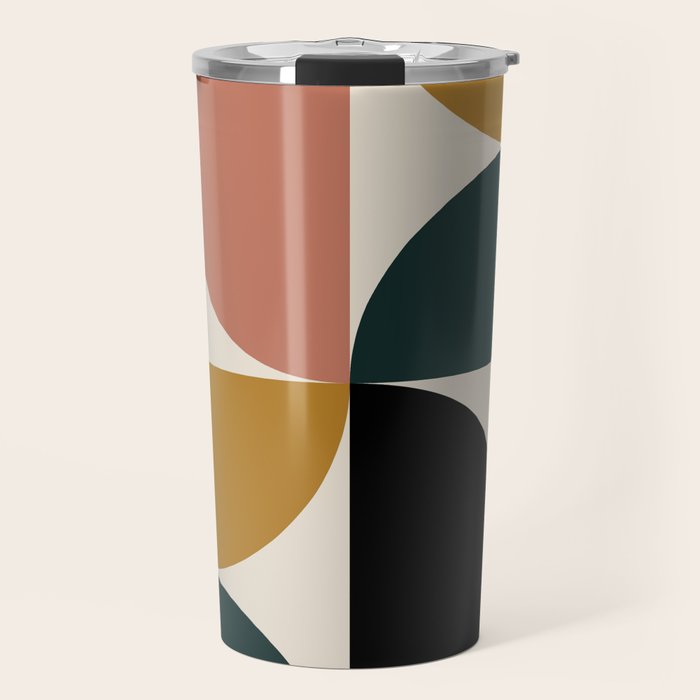 Bauhaus Mid Century Modern Geometric I Travel Mug Gallery Image 1