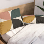 Bauhaus Mid Century Modern Geometric I Pillow Sham Gallery Image 2