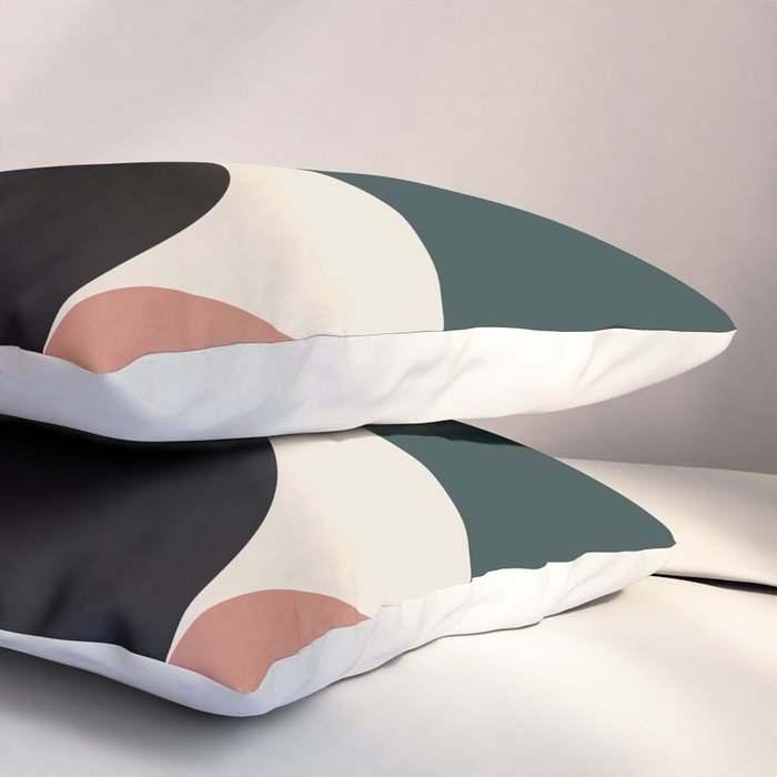 Bauhaus Mid Century Modern Geometric I Pillow Sham Gallery Image 3