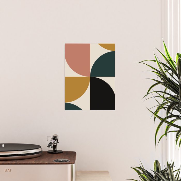 Bauhaus Mid Century Modern Geometric I Poster Gallery Image 2