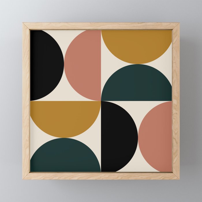 Bauhaus Mid Century Modern Geometric I Mini Art Print Gallery Image 1