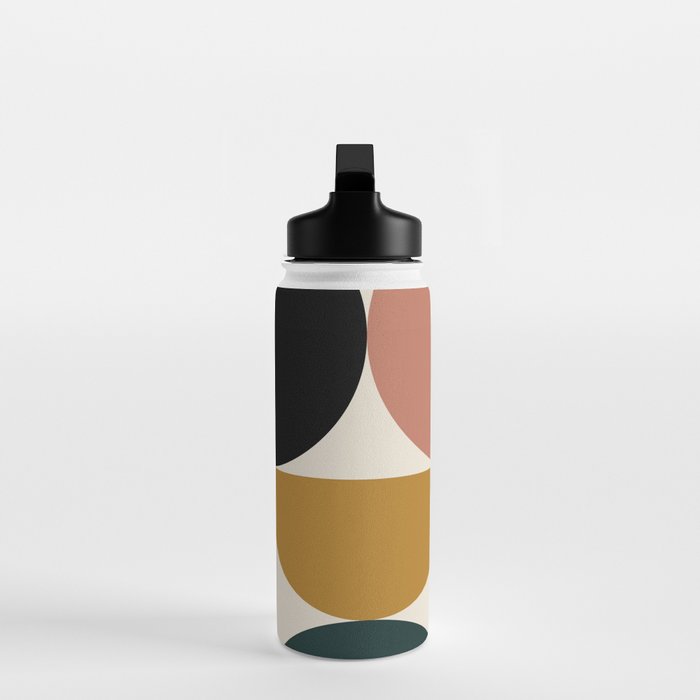 Bauhaus Mid Century Modern Geometric I Water Bottle Gallery Image 3