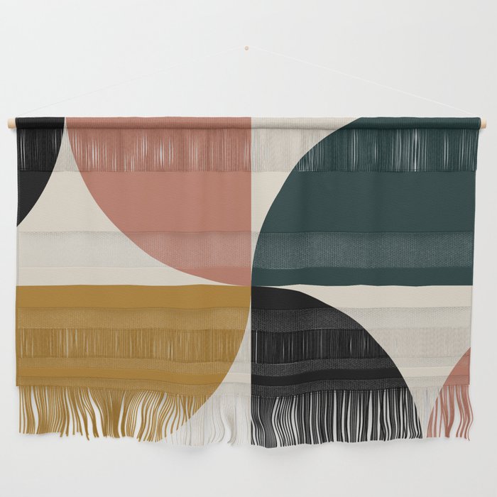 Bauhaus Mid Century Modern Geometric I Wall Hanging Gallery Image 1