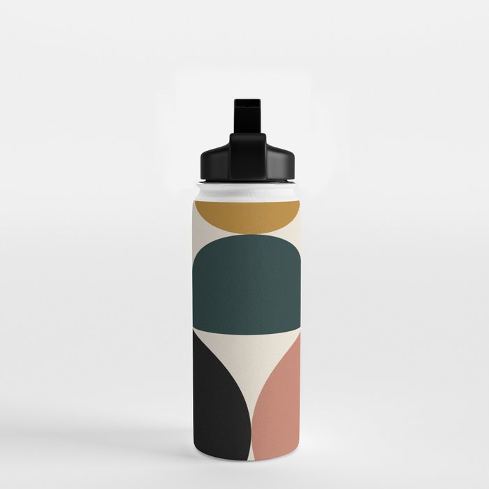 Bauhaus Mid Century Modern Geometric I Water Bottle Gallery Image 2