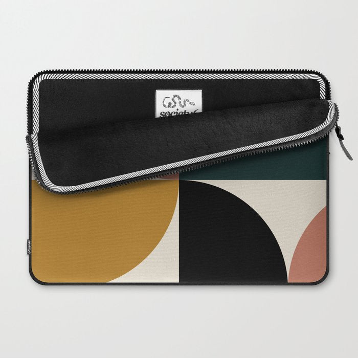 Bauhaus Mid Century Modern Geometric I Laptop Sleeve Gallery Image 2